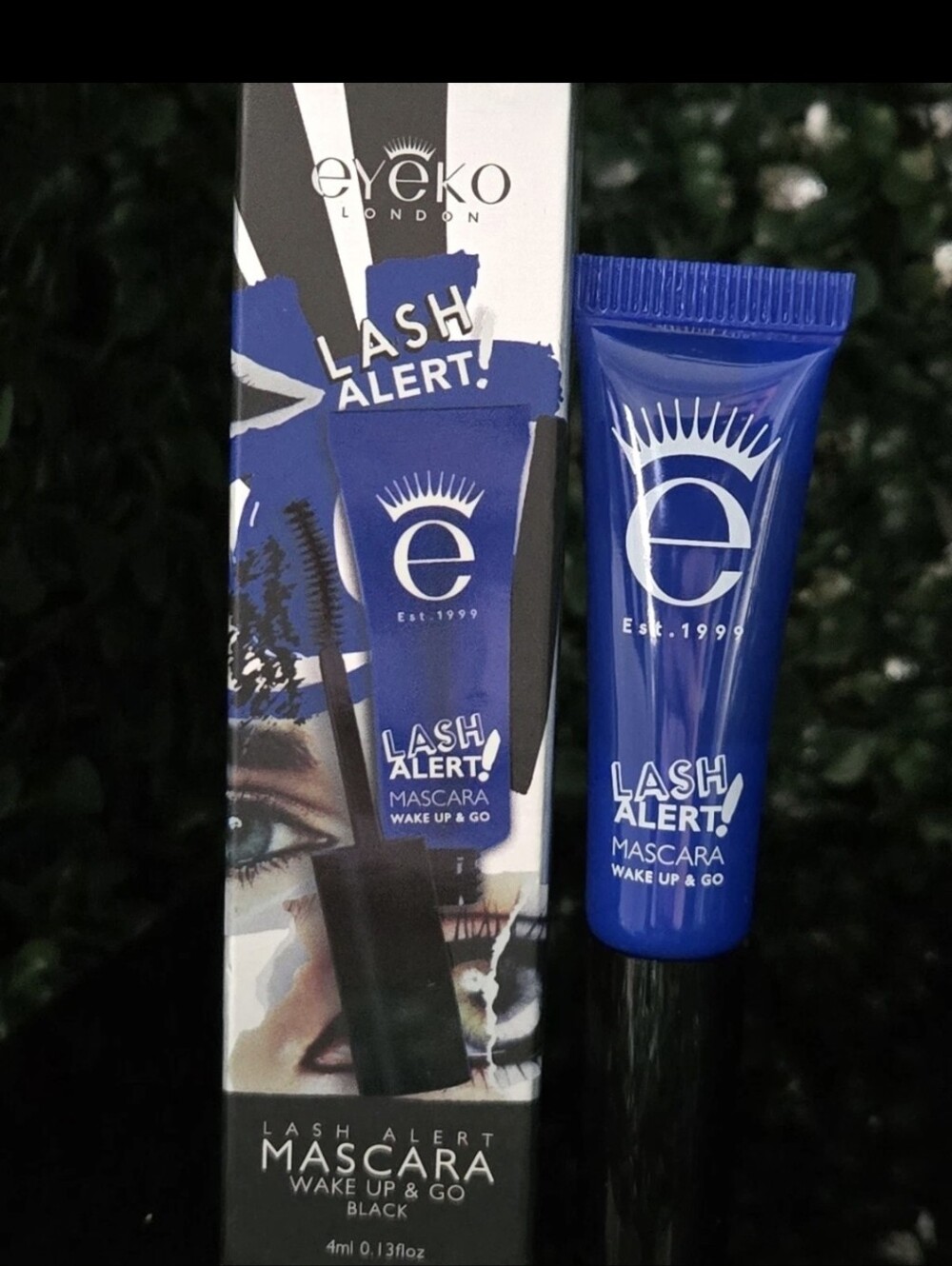 Eyeko Lash Alert Mascara Wake Up & Go Black Travel 4 ml NIB